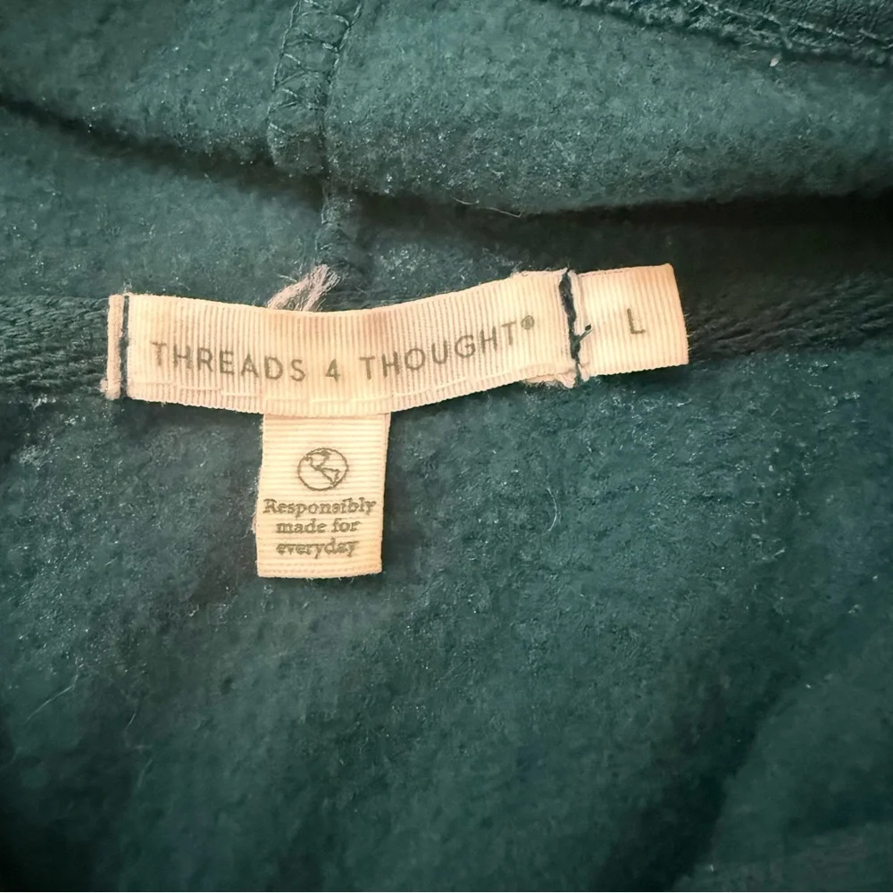 Threads 4 Thought Teal Zip-Up Sweater